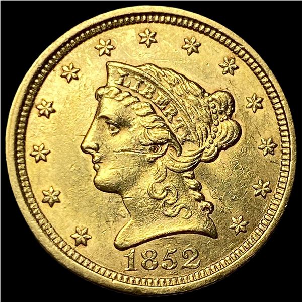 1852 Liberty Head Gold $2.5 Quarter Eagle  CHOICE BU