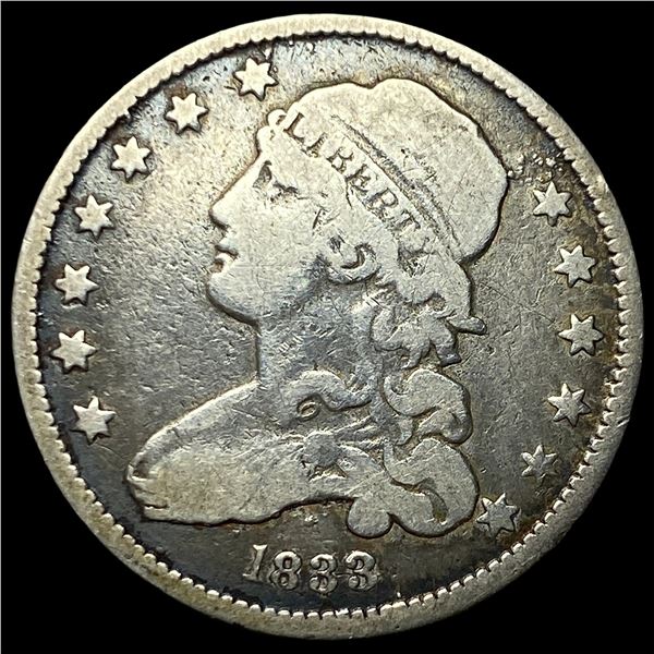 1833 Capped Bust Silver Quarter NICELY  CIRCULATED