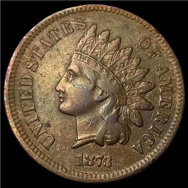 1873 Indian Head Cent NEARLY UNCIRCULATED