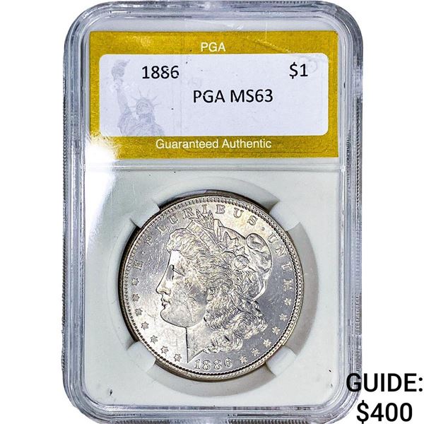 1886 Morgan Silver Dollar PGA MS63