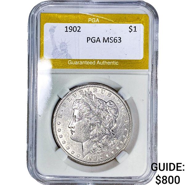 1902 Morgan Silver Dollar PGA MS63