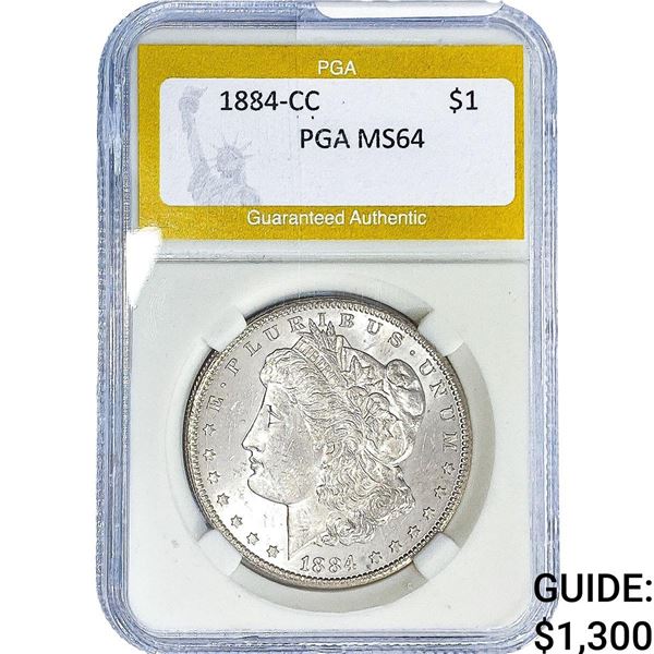 1884-CC Morgan Silver Dollar PGA MS64