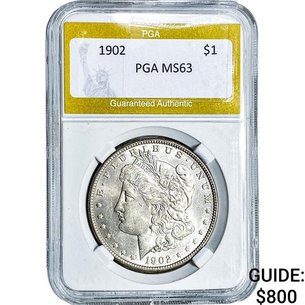 1902 Morgan Silver Dollar PGA MS63
