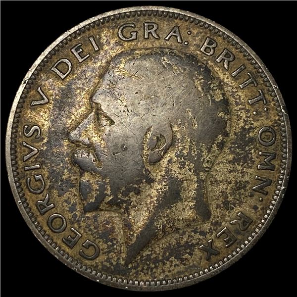 1934 Great Britain SIlver 1/2 Crown