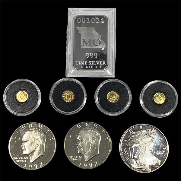 U.S. Mixed Coin Lot containing Silver & Gold