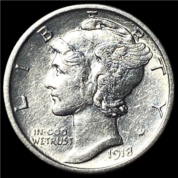 1918-S Silver Mercury Dime UNCIRCULATED