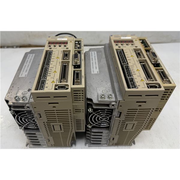 (2) Yaskawa #SGDH-15DE VER 34A46 w/ JUSP-NS500