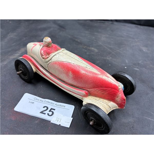 Vintage made in Canada Viceroy Toys composite rubber race car 7"
