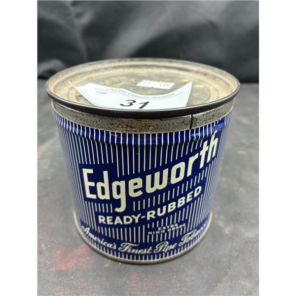 Vintage 1950s rare design Edgeworth pipe tobacco tin