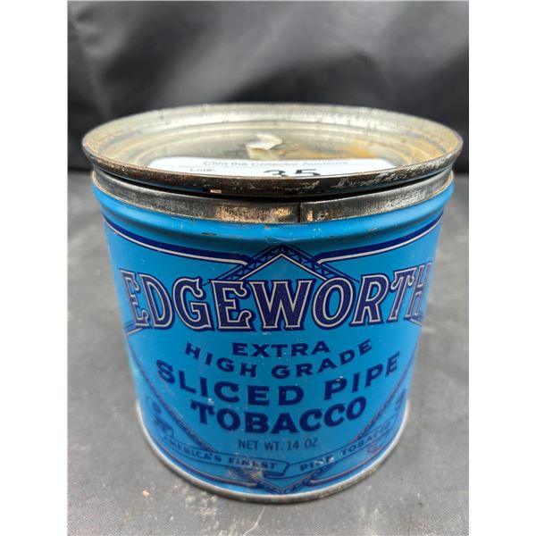 Very clean vintage Edgeworth sliced pipe tobacco tin