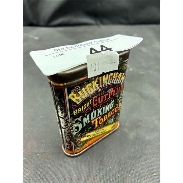 Rare size 1920s Buckingham tobacco trial pocket tin