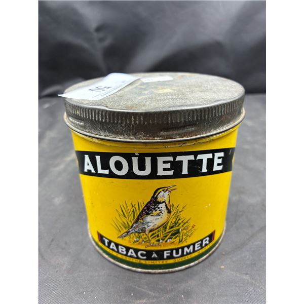 1950s Alouette smoking tobacco can