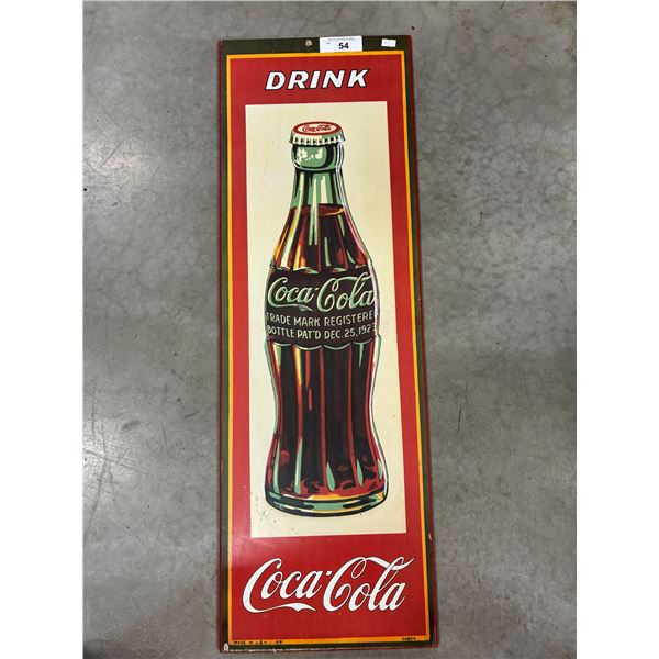 Vintage wooden Drink Coca-Cola sign 36"x12"