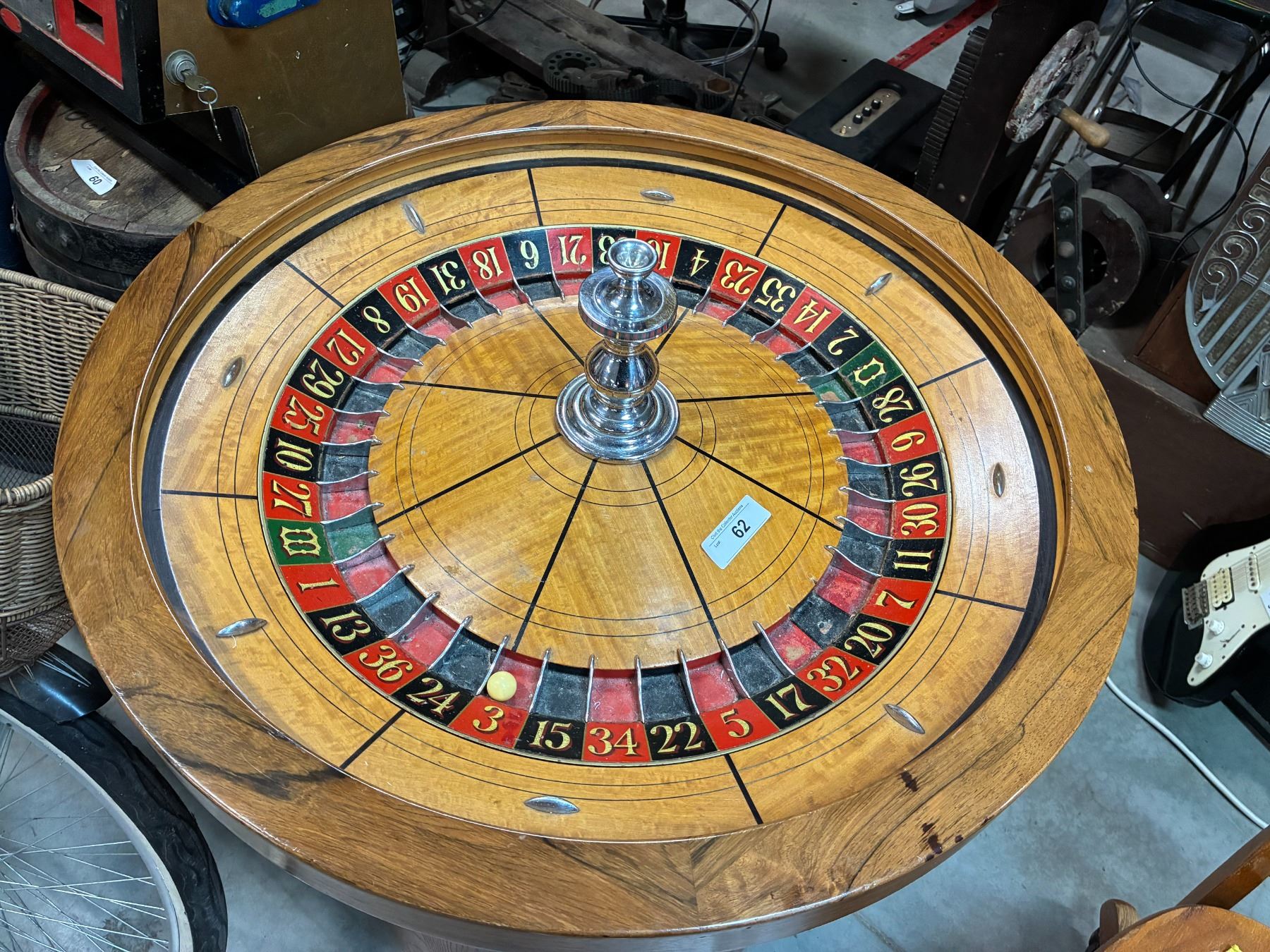 Professional Vegas Roulette Wheel with stand, previously owned by ...
