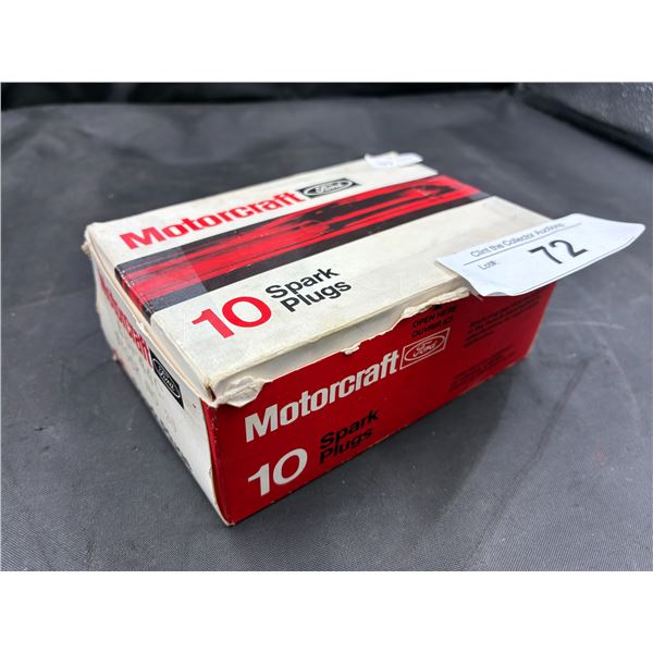 Vintage Ford Motocraft box of 10 original spark plugs