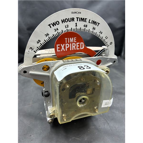 Vintage parking meter mechanical innards