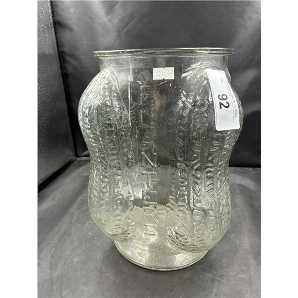 Beautiful antique Planters Peanuts jar 12" tall