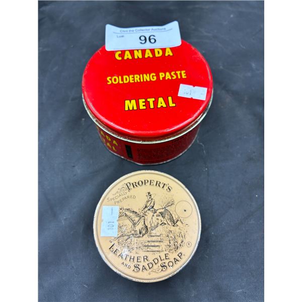 2 vintage tins