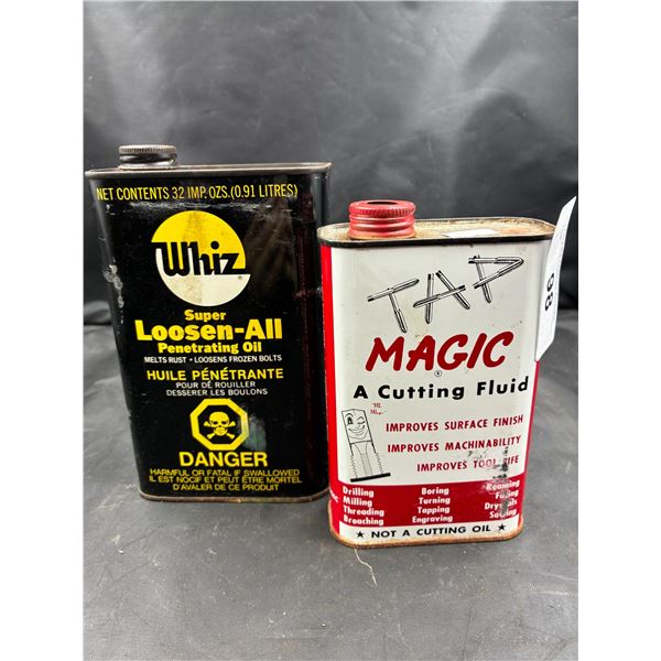 2 vintage tins, inc Whiz