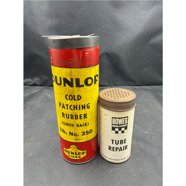 2 vintage tire/tube repair kits, Dunlop & Bowes