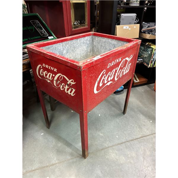 Rare vintage Coca-Cola sink style cooler 34" tall x30"x23"