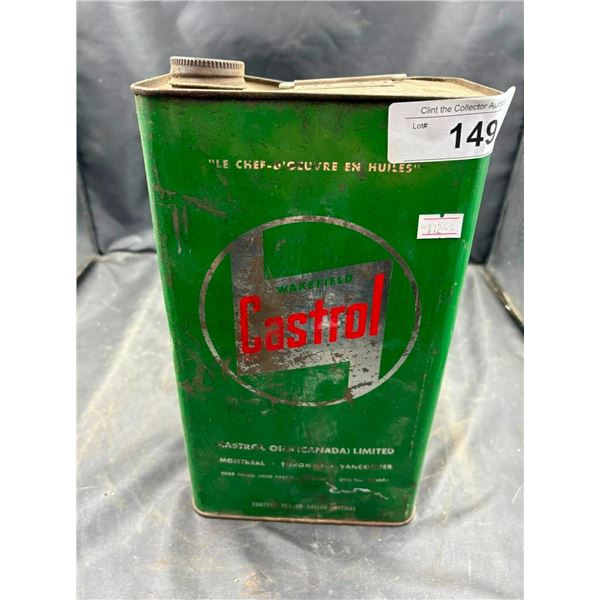 1950s Castrol Wakefield 1 gallon can