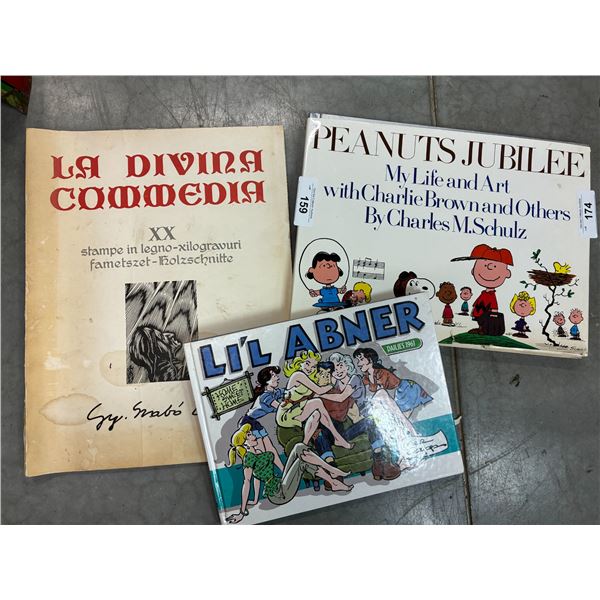 2 vintage Peanuts books and paperback books
