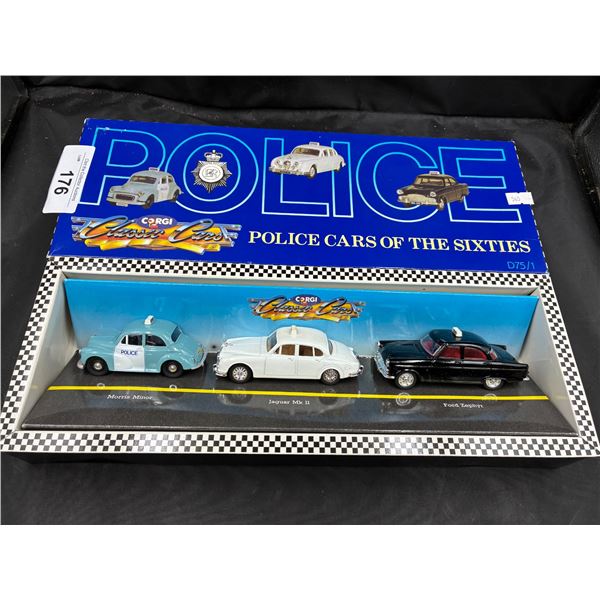 NIB Corgi police cars of the 60s classic car collection