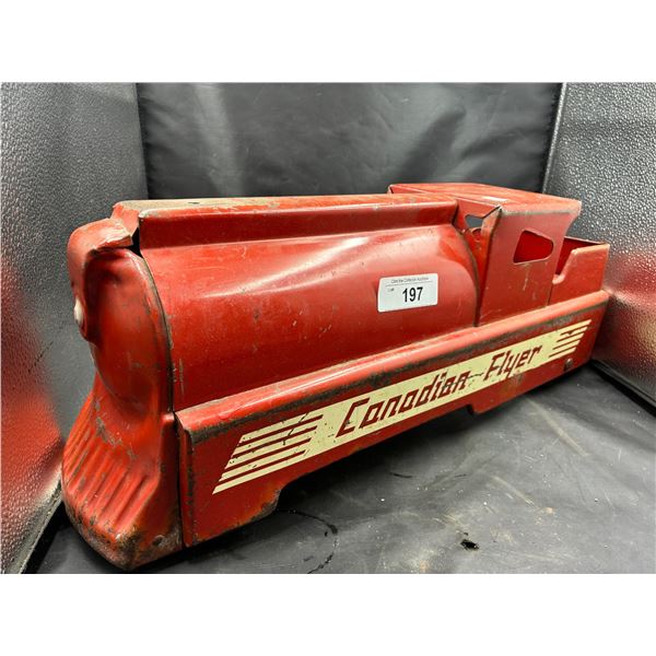 50s Minnitoy Canadian Flyer pressed steel train 23"
