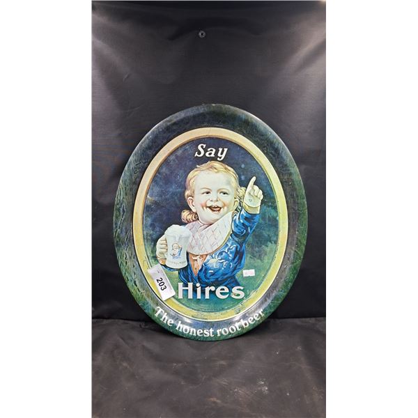 Vintage Hires Rootbeer metal tray 16"