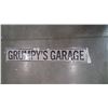 Image 1 : Metal Grumpy's Garage sign 36" long