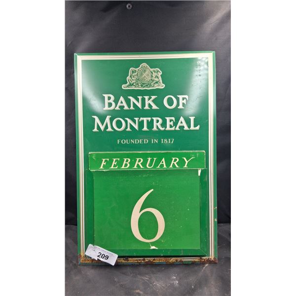 Vintage Bank Of Montreal calendar 19"x12"