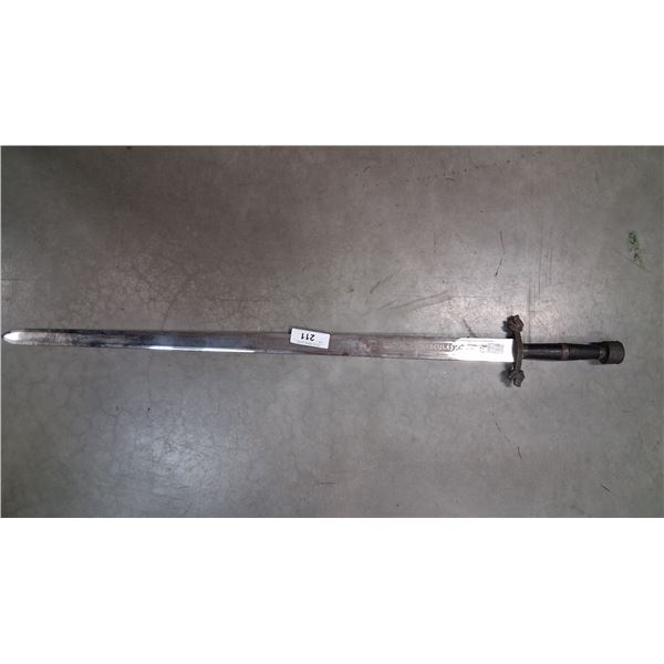 Vintage sword with ornate handle 41"