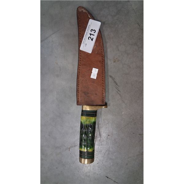 Vintage dagger with sheath 12"