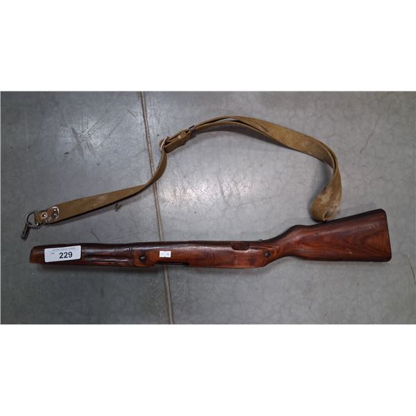 Vintage wooden gunstock