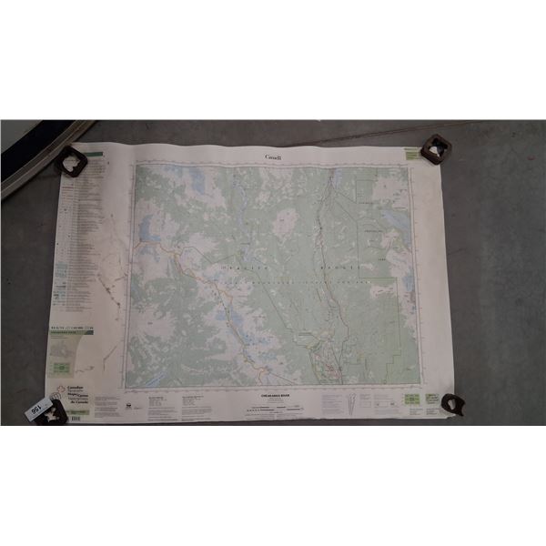 Collection of 5 large Canadian Government vintage maps