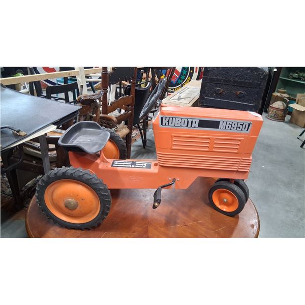 Hard to find Kubota ride on pedal tractor from Regina, belonged to first Kubota dealer 36"
