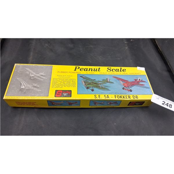 Vintage peanut scale rubber powered airplane models