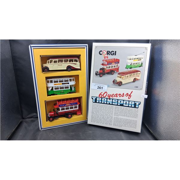 Vintage Corgi 60 years of transportation collectors set