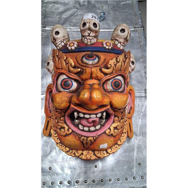 Scary tribal mask 18" tall