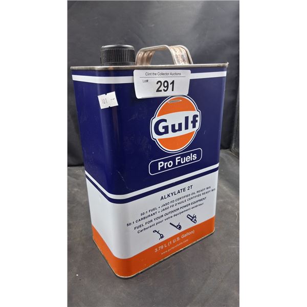 Vintage Gulf Pro Fuel 1 gallon tin