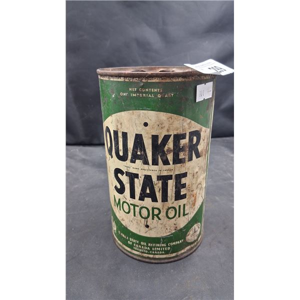 Vintage Quakerstate tin