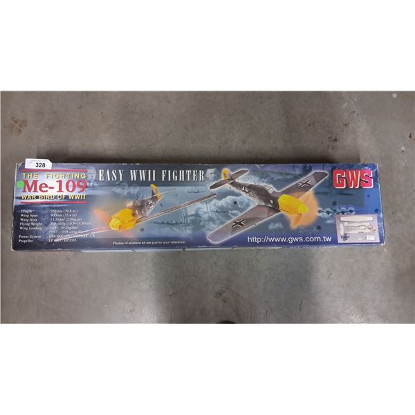 Large vintage WWII fighter plane model kit 35 " wingspan, box is 38" long
