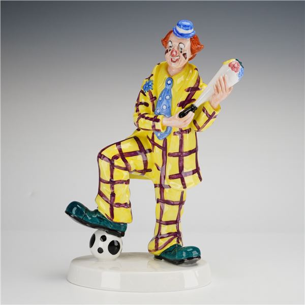 Coalport Cavalcade of Clowns Series Figurine, Auguste's Bouquet
