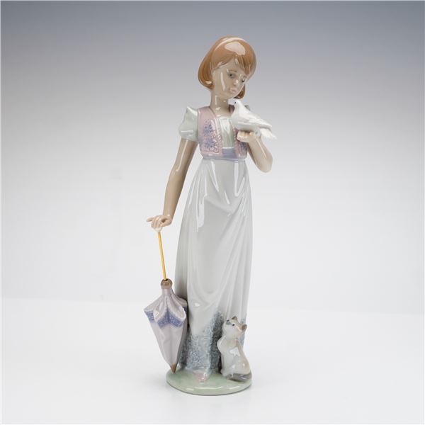 Lladro Porcelain Collectors Society 1991 Figurine, Summer Stroll 01007611