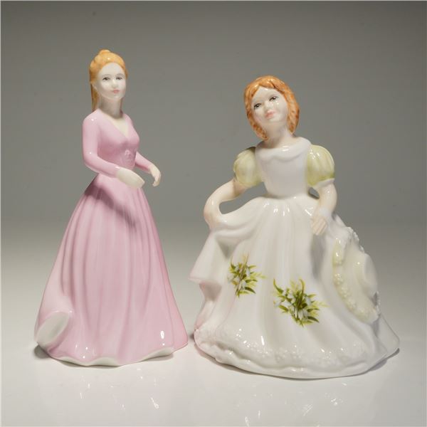 2pc Royal Doulton Figurines Magical Moments HN4607 and January HN3330