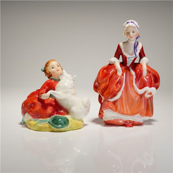 2pc Royal Doulton Figurines, Home Again HN2167 & Goody Two Shoes HN2037