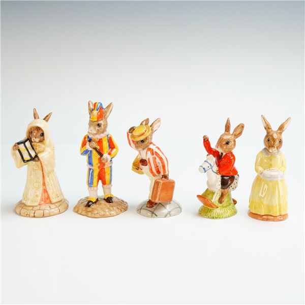 5pc Royal Doulton Bunnykins Figurines - DB154, 229, 137, 234, and 69