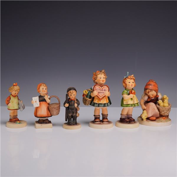 6pc Collection of Goebel M.I. Hummel Hand Painted Ceramic Figurines