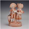 Image 1 : German Porcelain Rural Boy and Girl Figurine